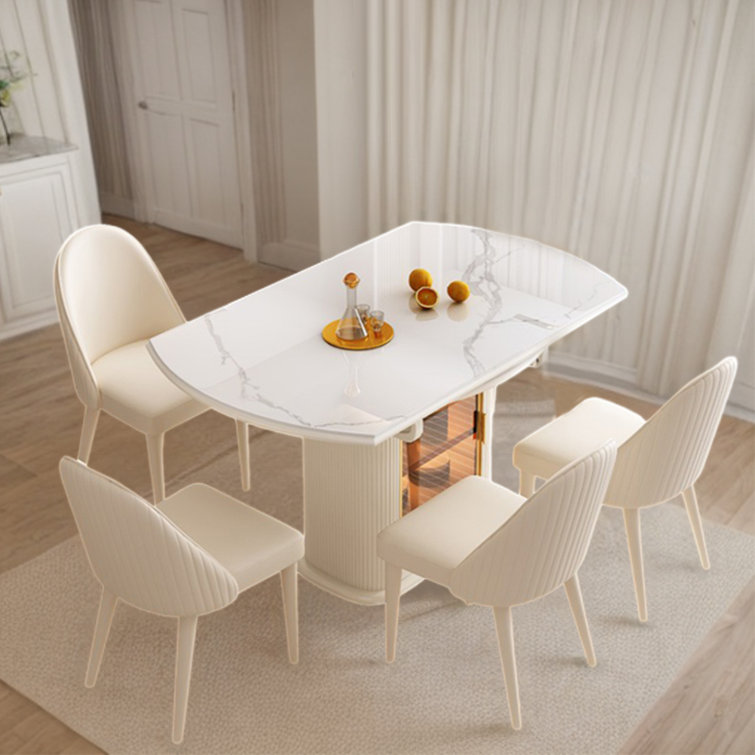 Square extendable dining table best sale for 4